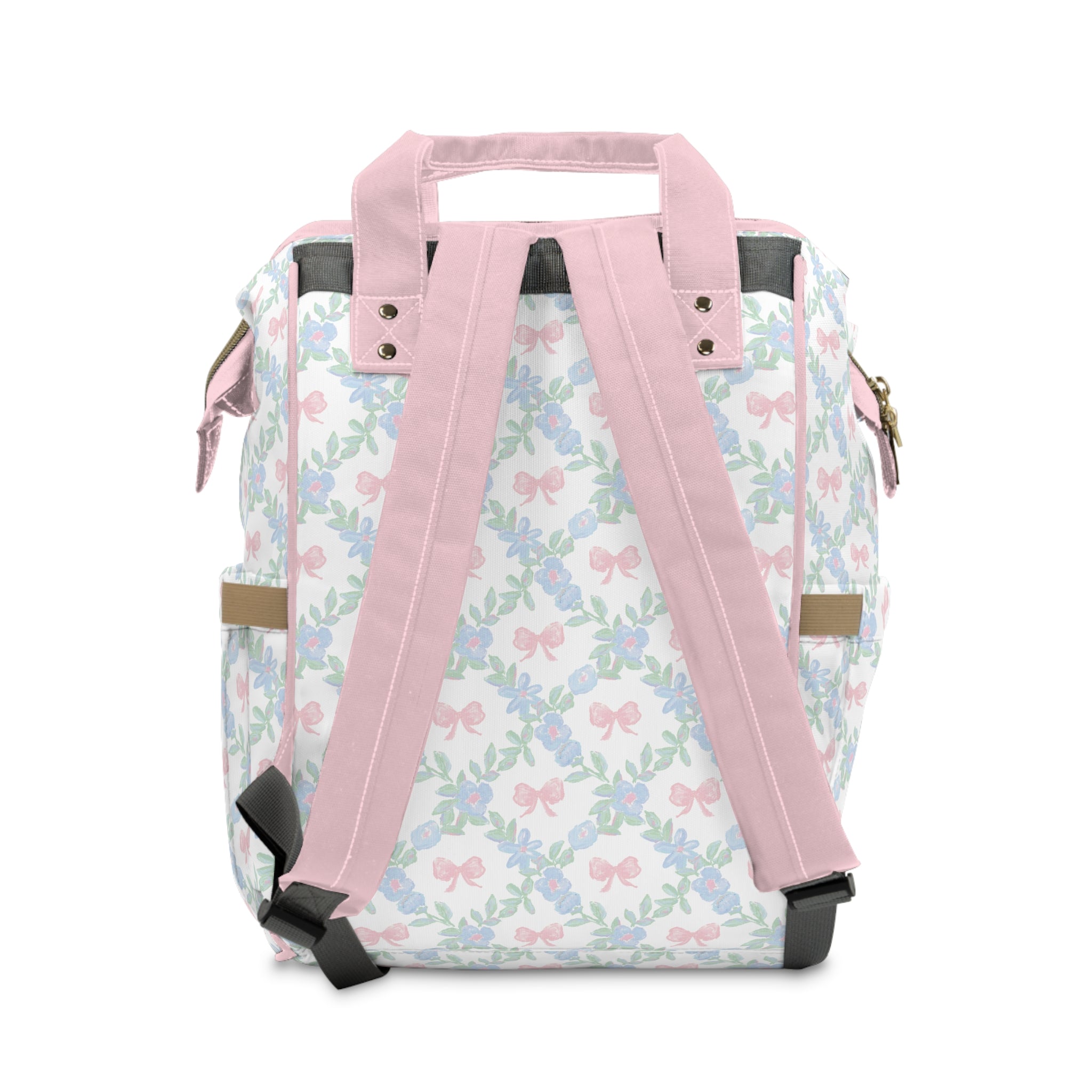 Backpack Diaper Bag | Preppy Heirloom Crest