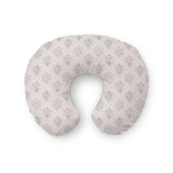 Nursing Pillow Cover | Garden Ribbon in Rose