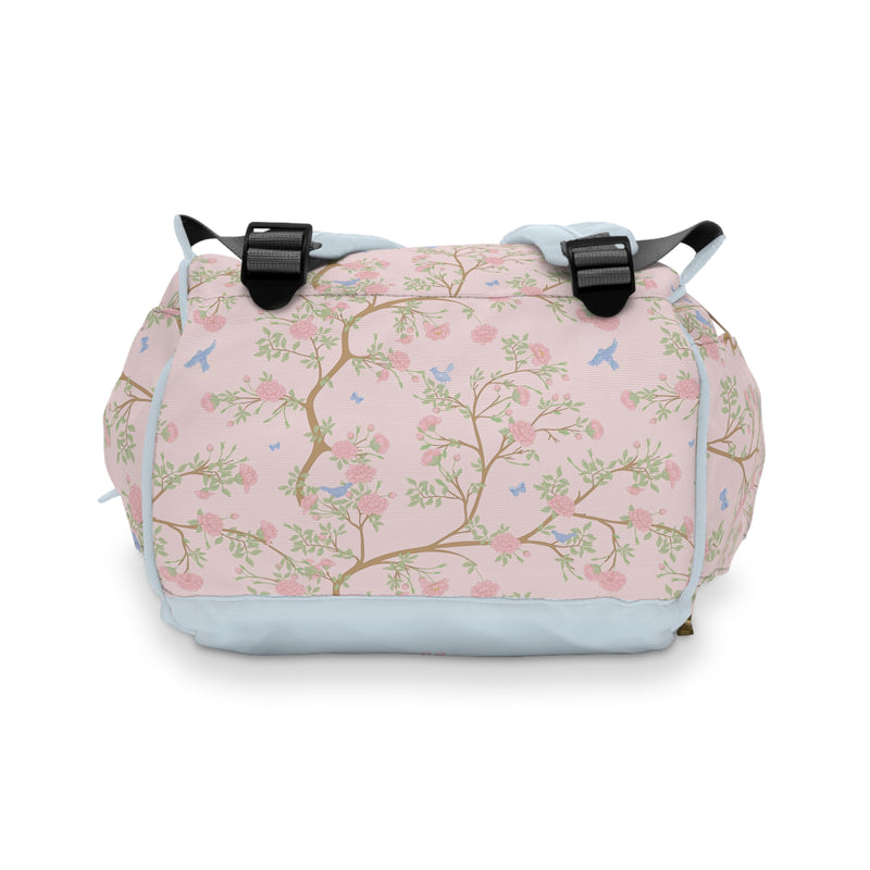 Backpack Diaper Bag | Preppy Heirloom Chinoiserie