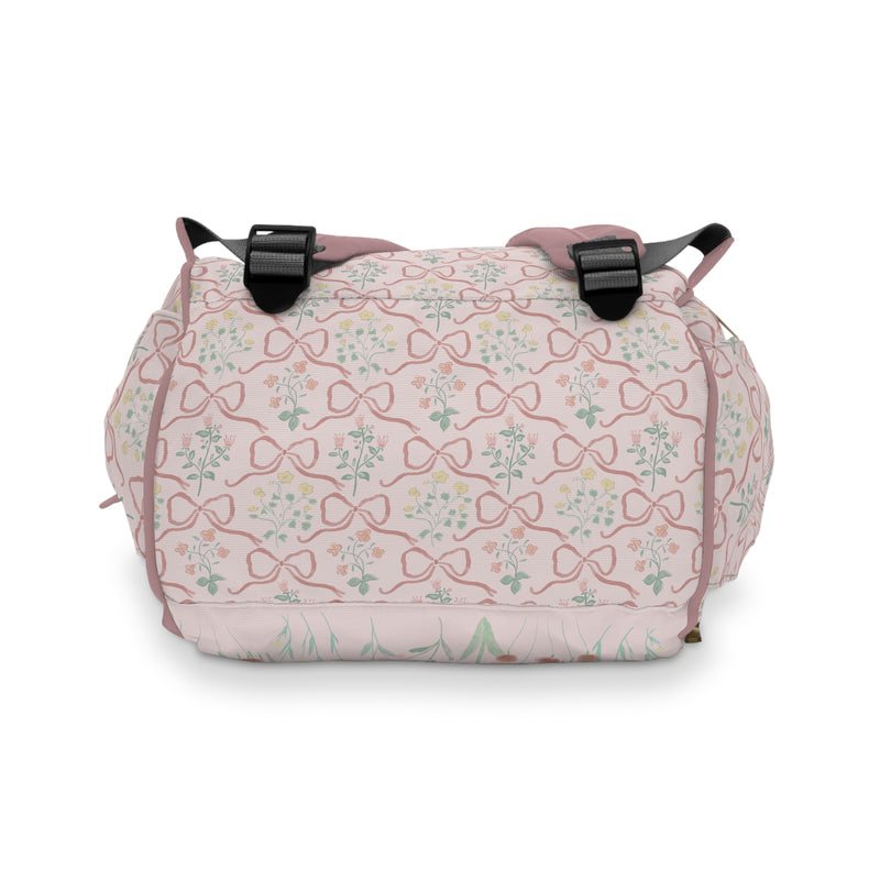 Backpack Diaper Bag | Garden Ribbon