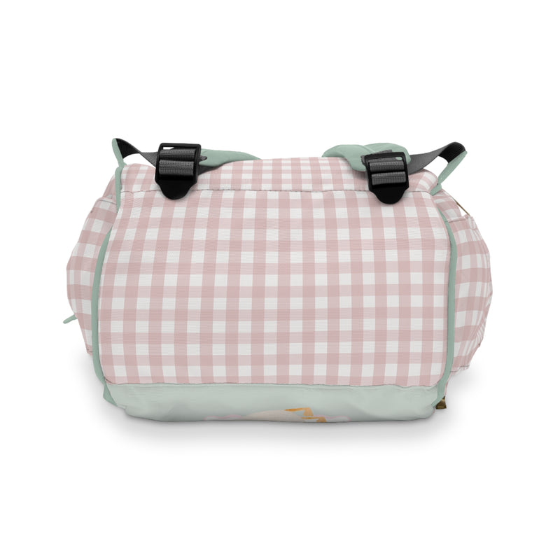 Backpack Diaper Bag | Tulip Meadow Gingham