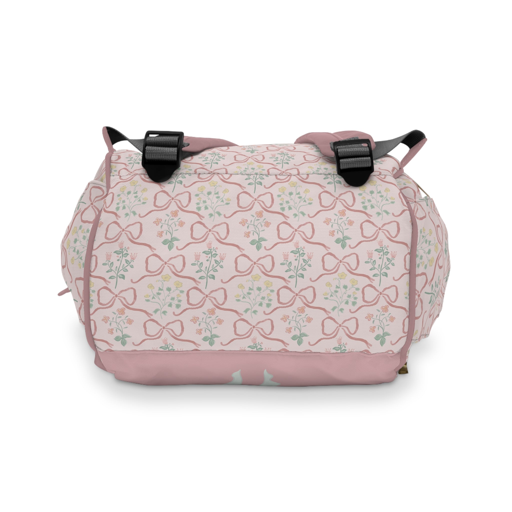 Backpack Diaper Bag | Garden Ribbon Crest