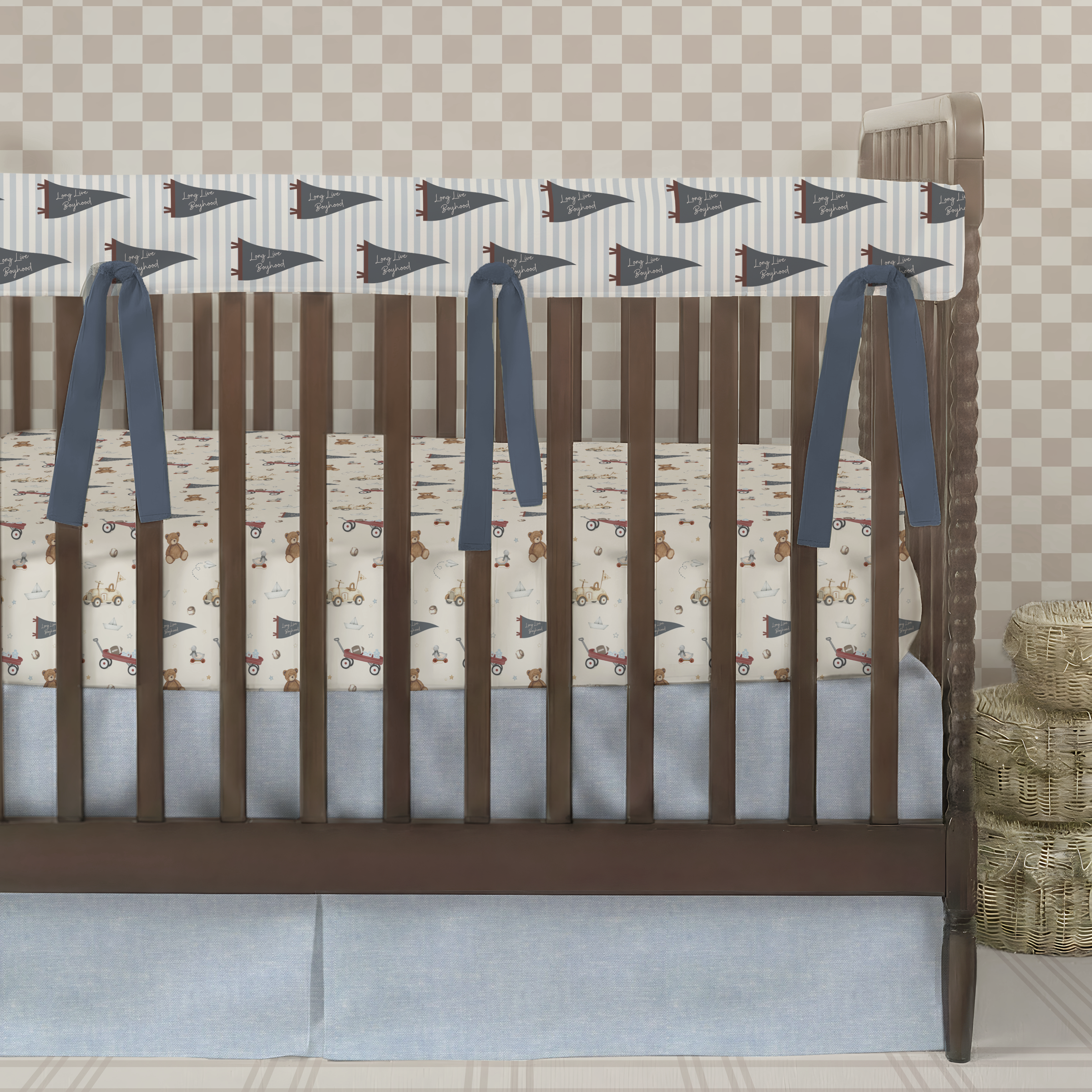 Crib Bedding Set | Boyhood Chambray
