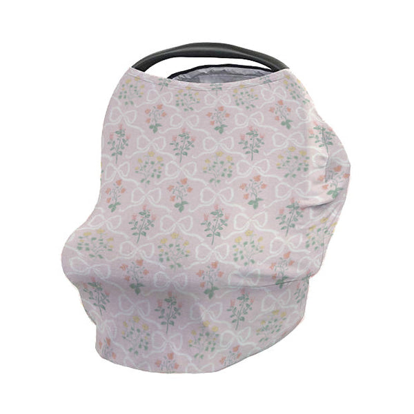 Car Seat Cover | Garden Ribbon in Rose