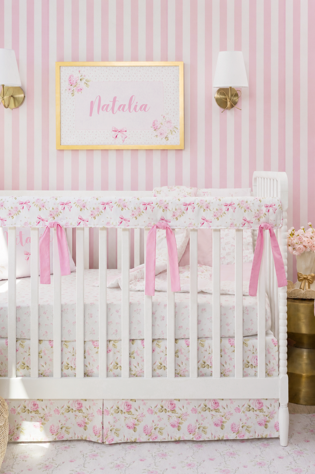 Crib Bedding Set | English Rose