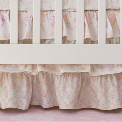 Ruffled Crib Skirt | Blushing Trellis