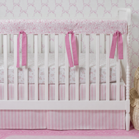 Crib Rail Cover | Pink Promise + Pretty Bows