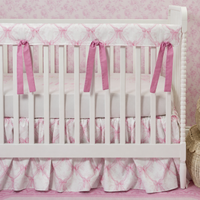 Crib Rail Cover | Pink Promise + Pretty Bows