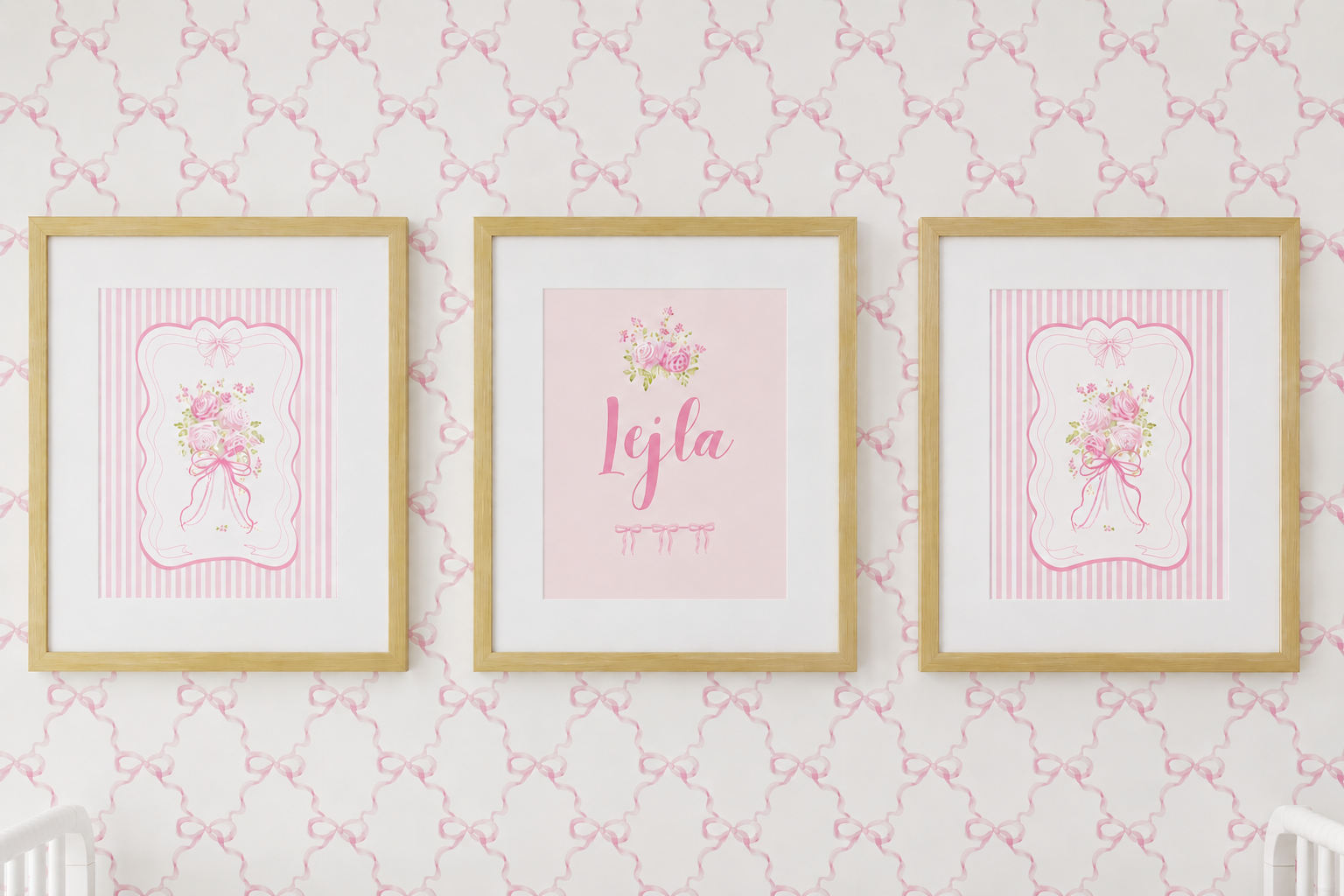 Nursery Art Trio | Pretty in Pink