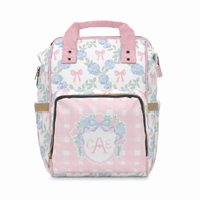 Backpack Diaper Bag | Preppy Heirloom Crest