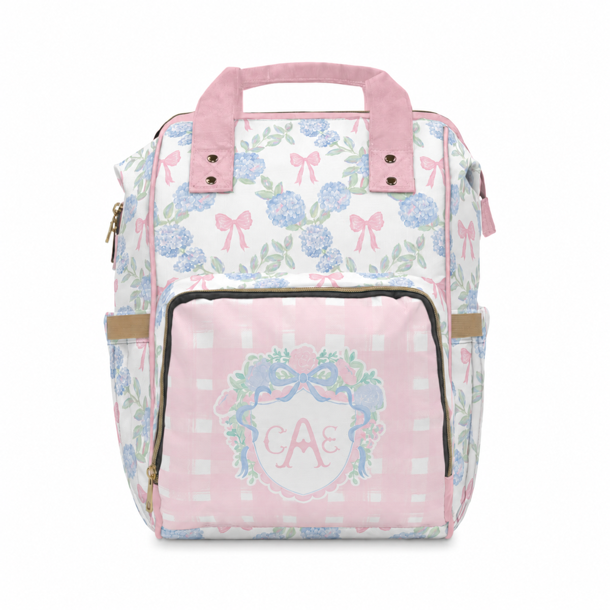 Backpack Diaper Bag | Preppy Heirloom Crest