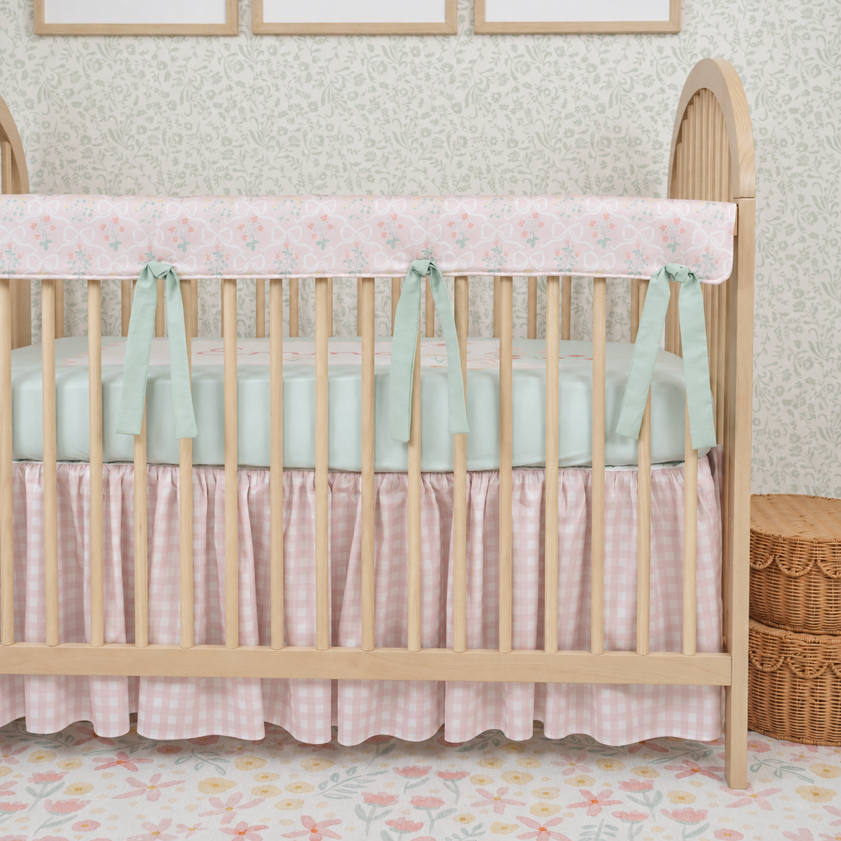 Crib Bedding Set | Garden Ribbon