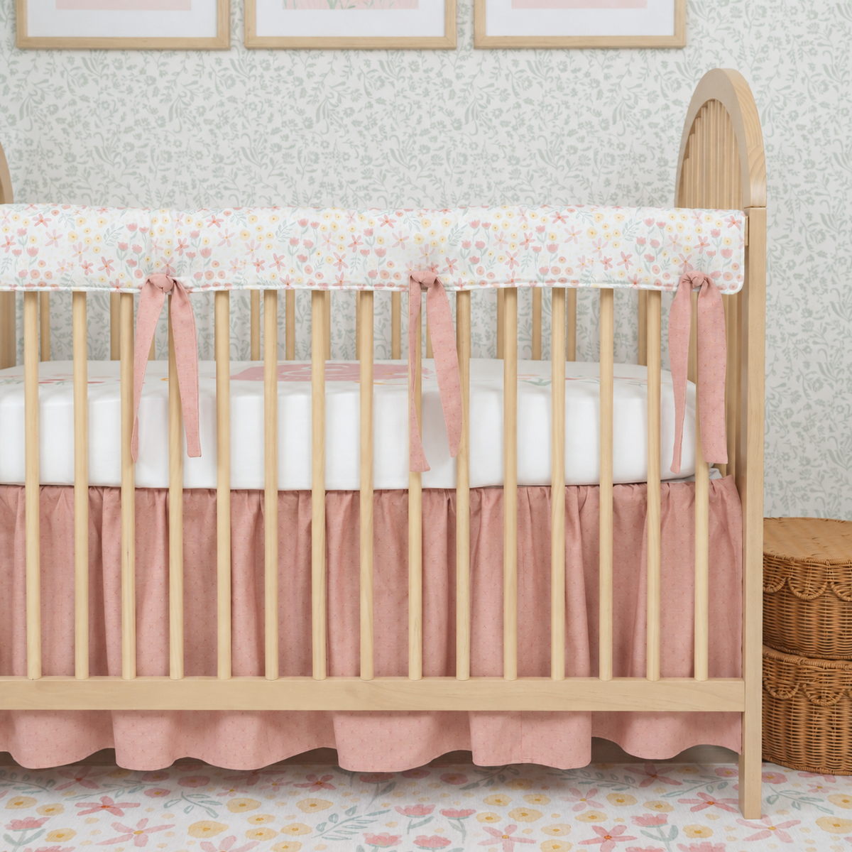 Crib Bedding Set | Ditzy Floral Sunset