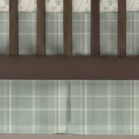 Crib Skirt | Classic Plaid Sage
