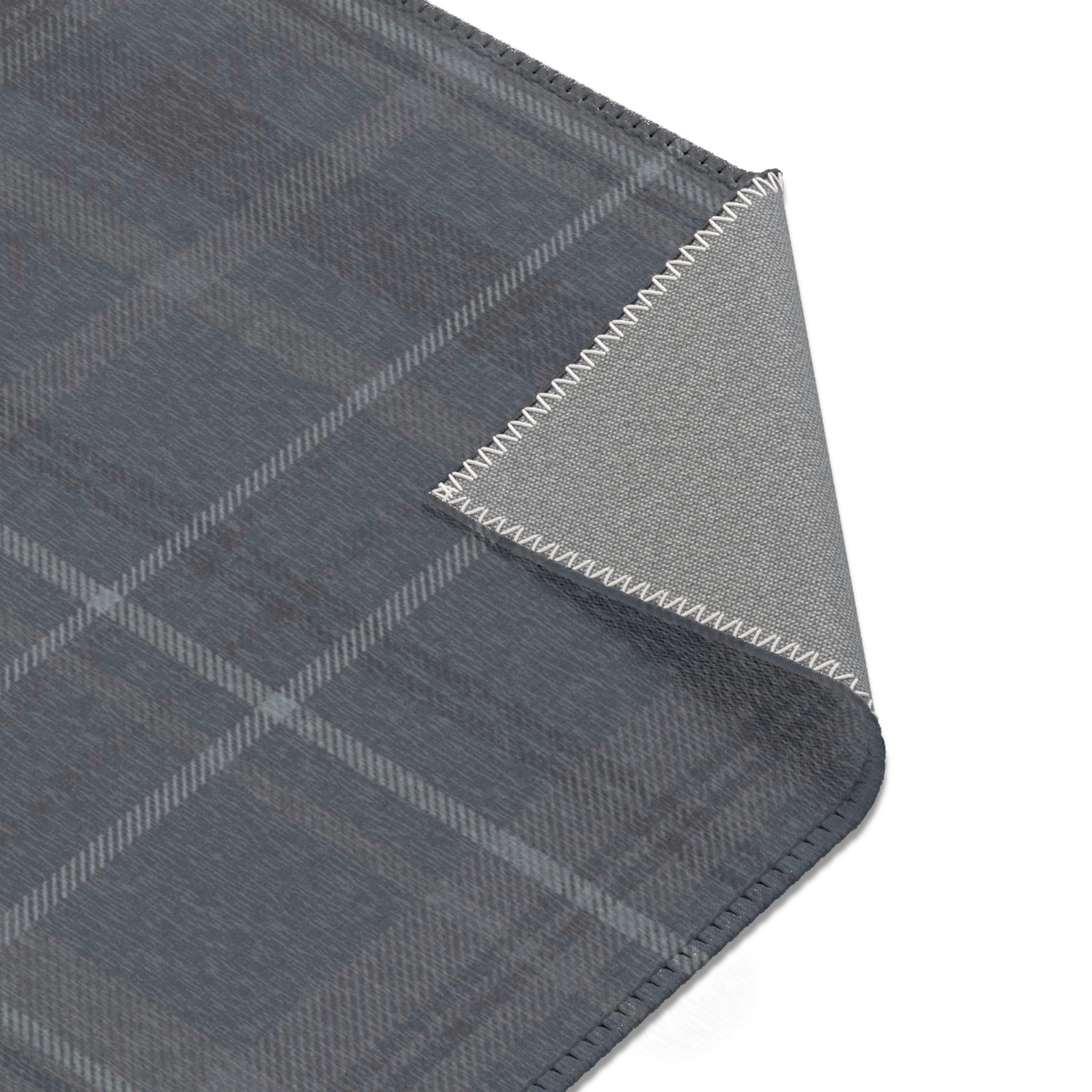Kids Rug | Classic Plaid Denim