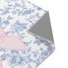 Fancy Bow Blue Toile Personalized Nursery Rug
