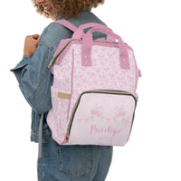 Backpack Diaper Bag | Pretty in Pink