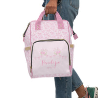 Backpack Diaper Bag | Pretty in Pink