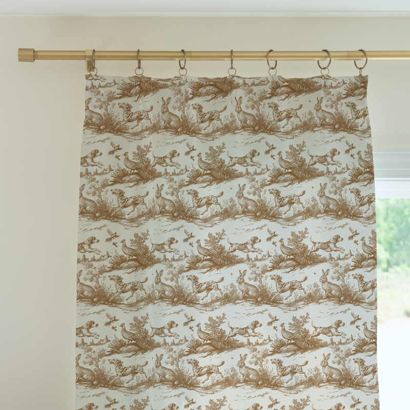 Curtain Panel | Hunting Toile Tobacco
