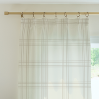Curtain Panel | Old Ballpark Check