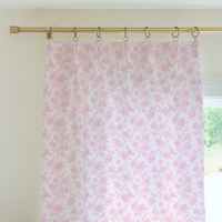 Curtain Panel | Pink Parlor Toile