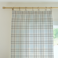Curtain Panel | Everyday Plaid Sky