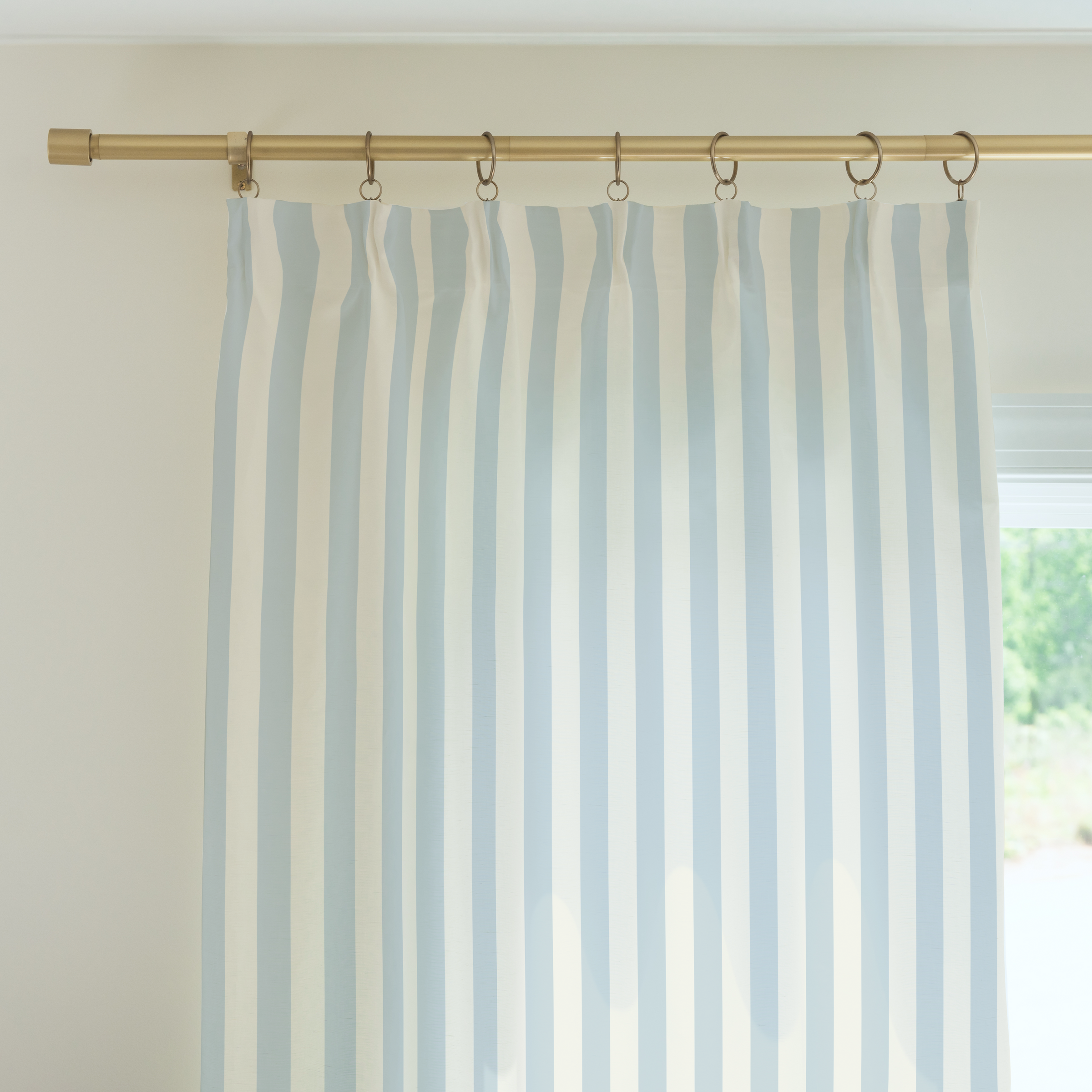 Curtain Panel | Playroom Stripe Sky