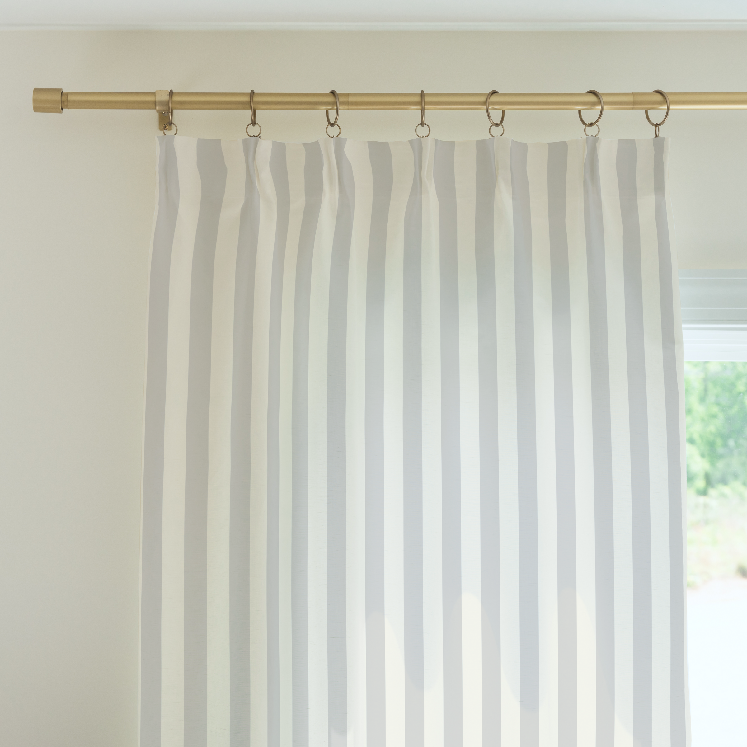 Curtain Panel | Playroom Stripe Taupe