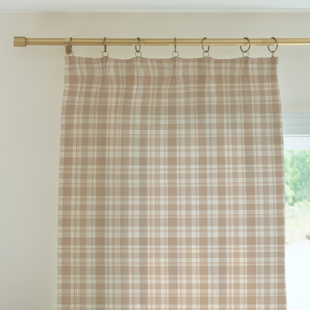 Curtain Panel | Wheatfield Plaid