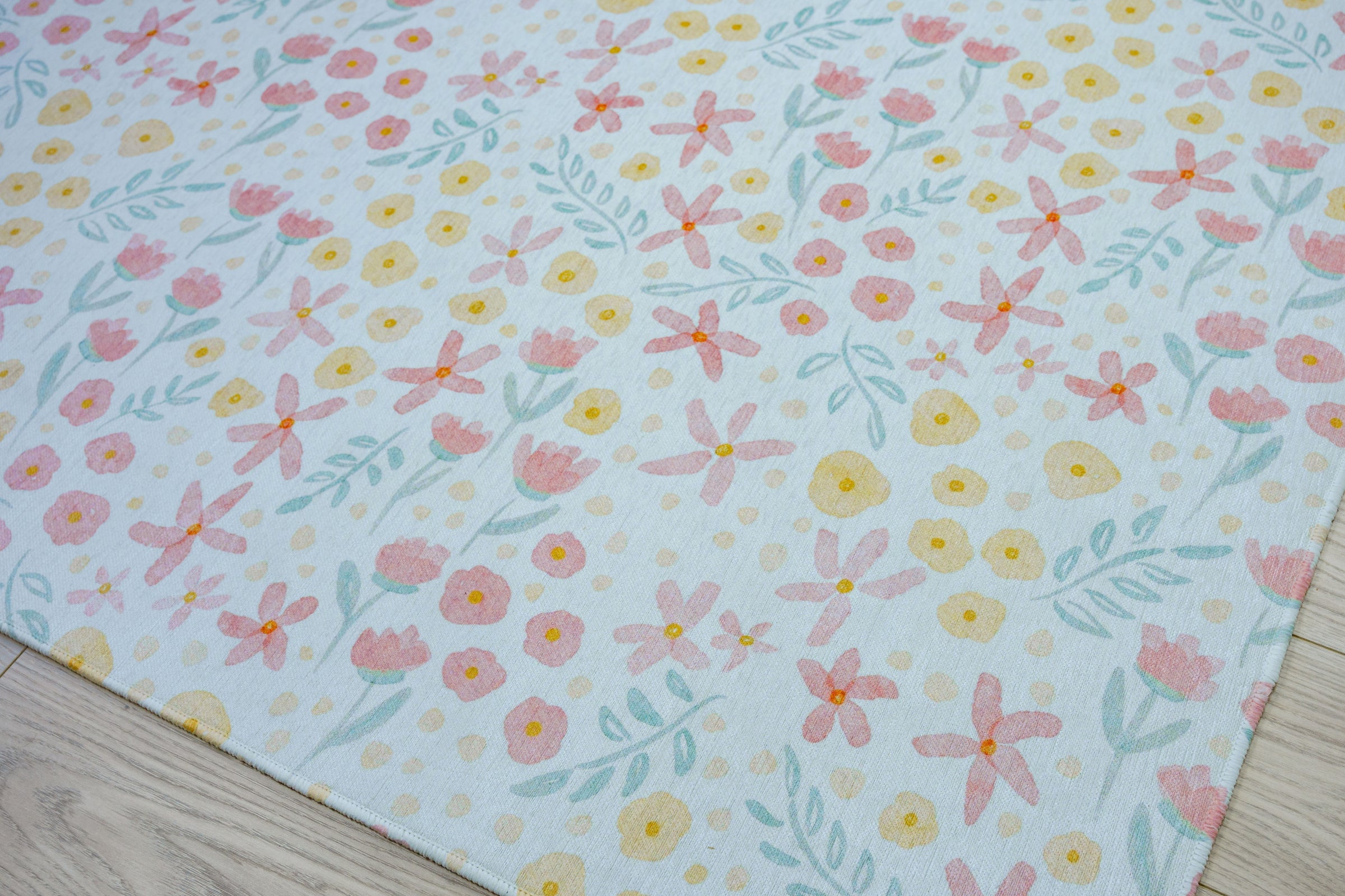 Kids Rug | Spring Floral on Cream