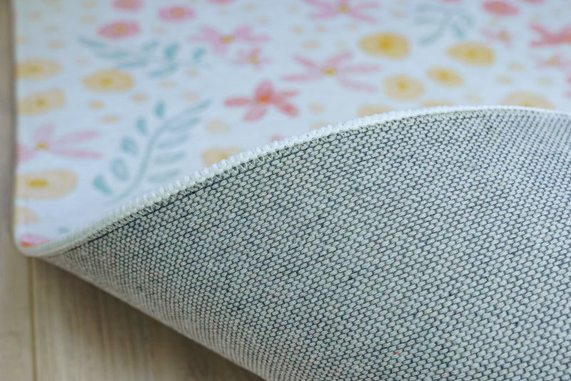 Kids Rug | Spring Floral on Cream