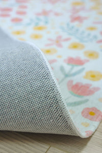 Kids Rug | Spring Floral on Cream