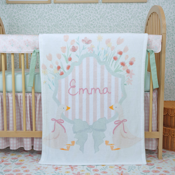 Crib Bedding Set | Garden Ribbon
