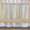 Gathered Crib Skirt | Garden Ribbon in Cream