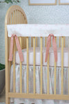 Gathered Crib Skirt | Garden Ribbon in Cream
