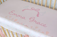 Personalized Crib Sheet | Ribbons & Wildflowers