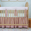 Crib Rail Cover | Gingham in Cottage Rose