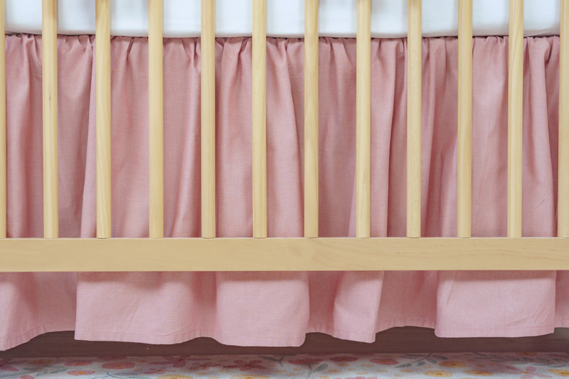 Crib Bedding Set | Rose Chambray