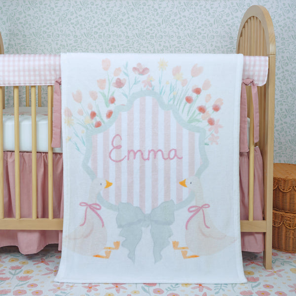 Crib Bedding Set | Rose Chambray