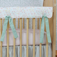 Crib Rail Cover | Spring Floral in Cream