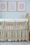 Crib Rail Cover | Spring Floral in Cream