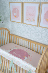 Personalized Crib Sheet | Blushing Goose Garden