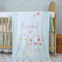 Minky Blanket | Tulip Meadow Goose