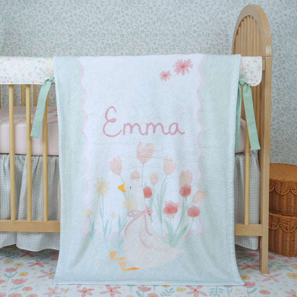 Crib Bedding Set | Ditzy Floral Gingham