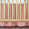 Gathered Crib Skirt | Sunset Rose x Chambray