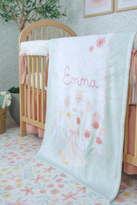 Crib Bedding Set | Ditzy Floral Sunset