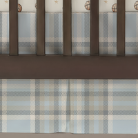 Crib Skirt | Everyday Plaid Sky