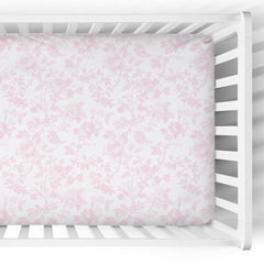 Crib Sheet | Fancy Pink Toile