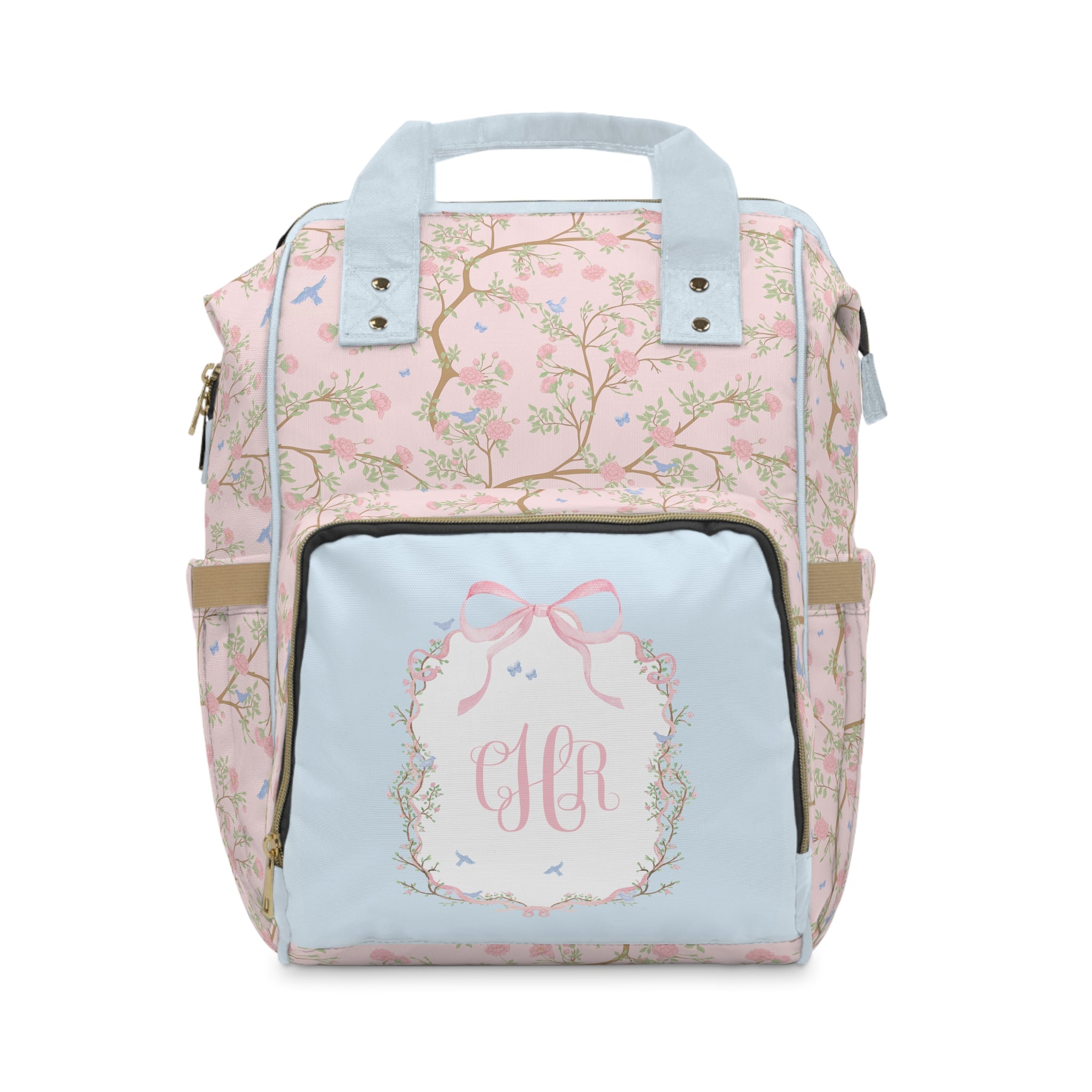 Backpack Diaper Bag | Preppy Heirloom Chinoiserie