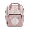 Backpack Diaper Bag | Garden Ribbon Crest